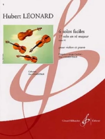 6 Solos faciles, op. 41. 1er solo en ré majeur Visual